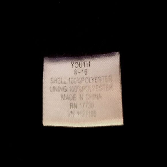 Youth Black Gray Fleece Flame Beanie Cap - Picture 5 of 6